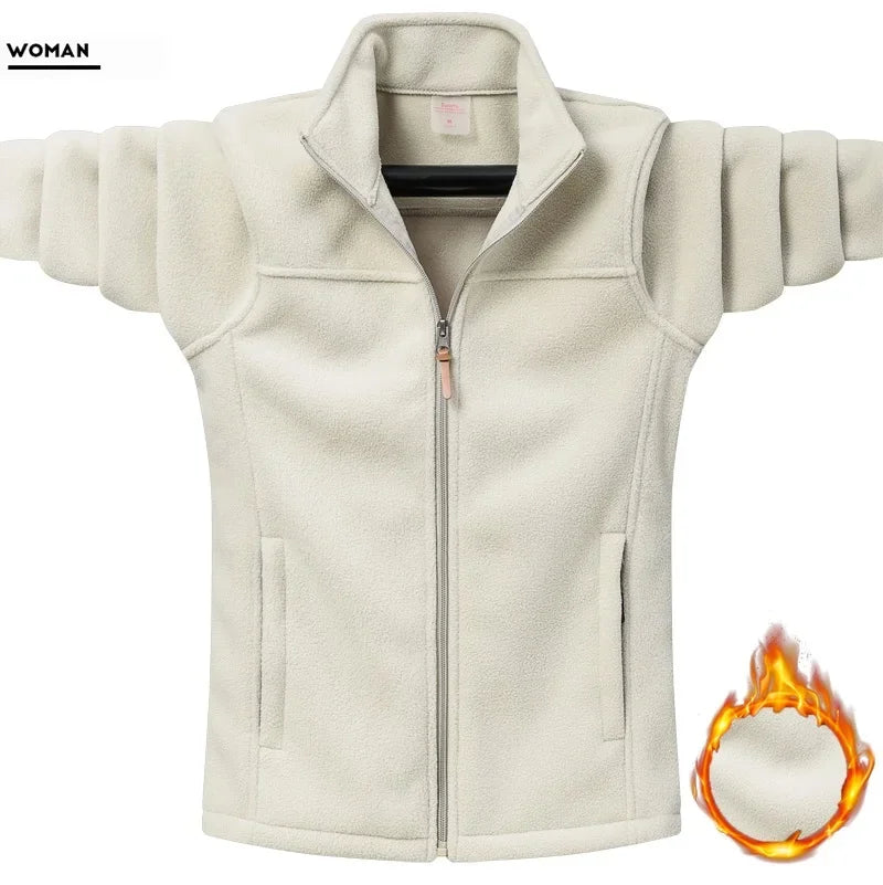 Plus Size 9XL Winter Polar Fleece Jacket Men Tactical Soft Shell Windproof Camping Coat Women Fashion Couple Warm Harajuku Parka