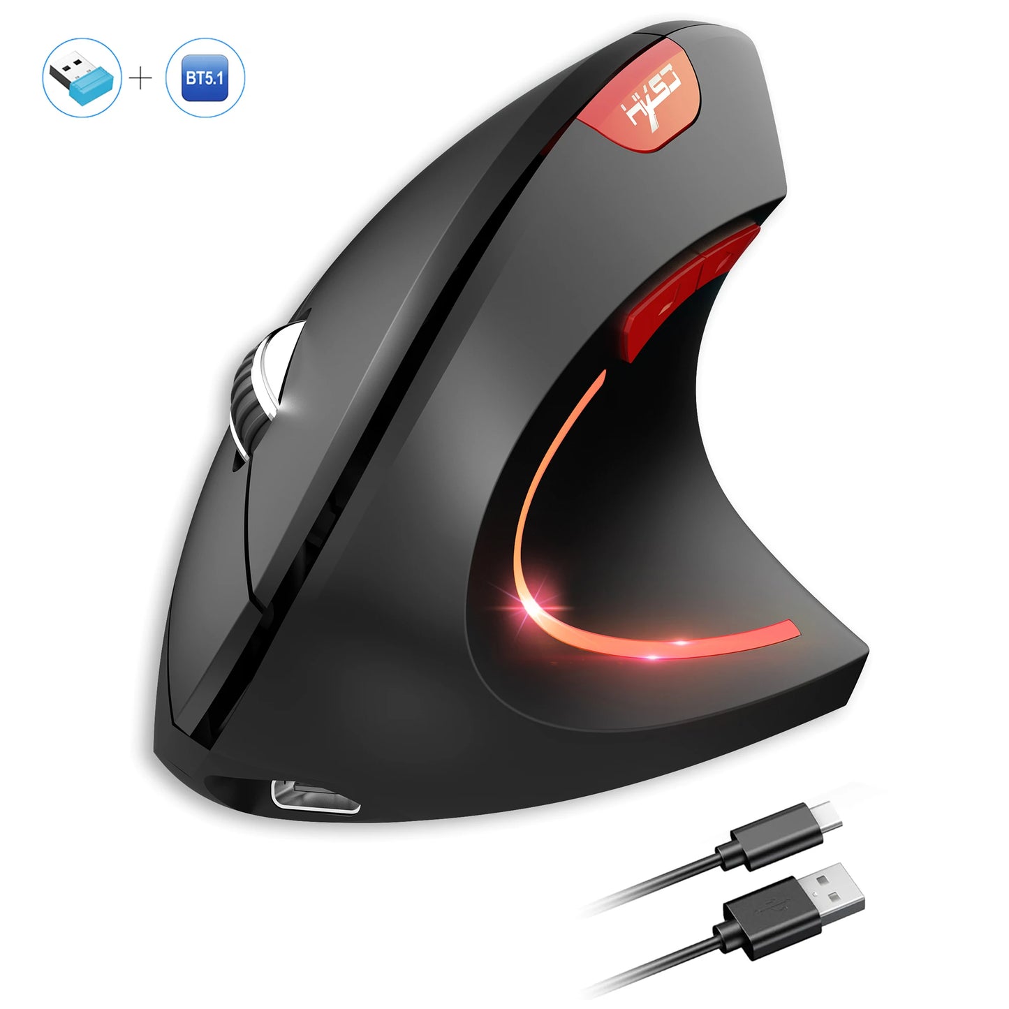 Vertical Ergonomic Double Mouse
