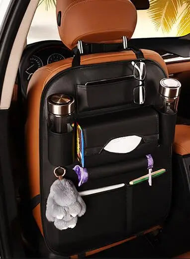 Universal Leather Backseat Organizer – Practical and Stylish Storage for Cars