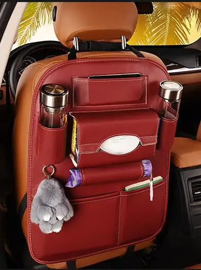 Universal Leather Backseat Organizer – Practical and Stylish Storage for Cars