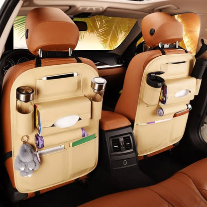 Universal Leather Backseat Organizer – Practical and Stylish Storage for Cars