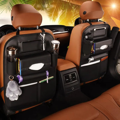 Universal Leather Backseat Organizer – Practical and Stylish Storage for Cars