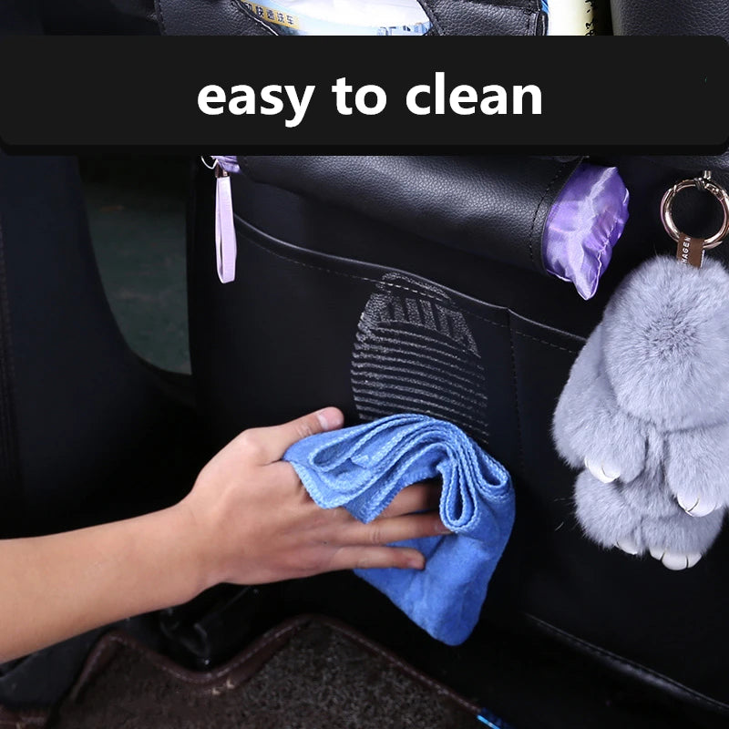 Universal Leather Backseat Organizer – Practical and Stylish Storage for Cars