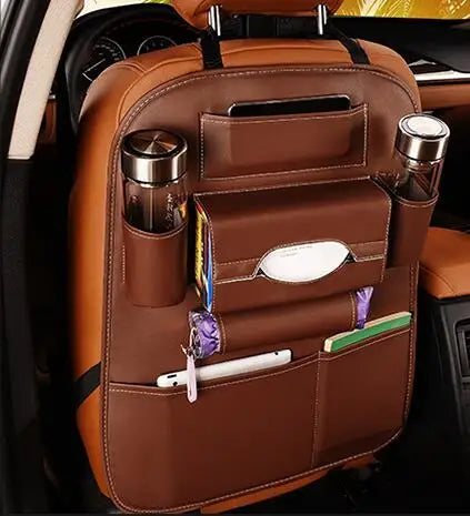Universal Leather Backseat Organizer – Practical and Stylish Storage for Cars