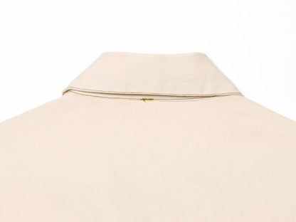 ETJ 2025 traf Spring New 1975 series denim MIDI dress with lapel side zipper fashion wrinkle waist slim elegant dress