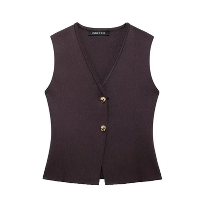 Modern Women's Set - Blouse + Long Skirt with High Waist Zipper