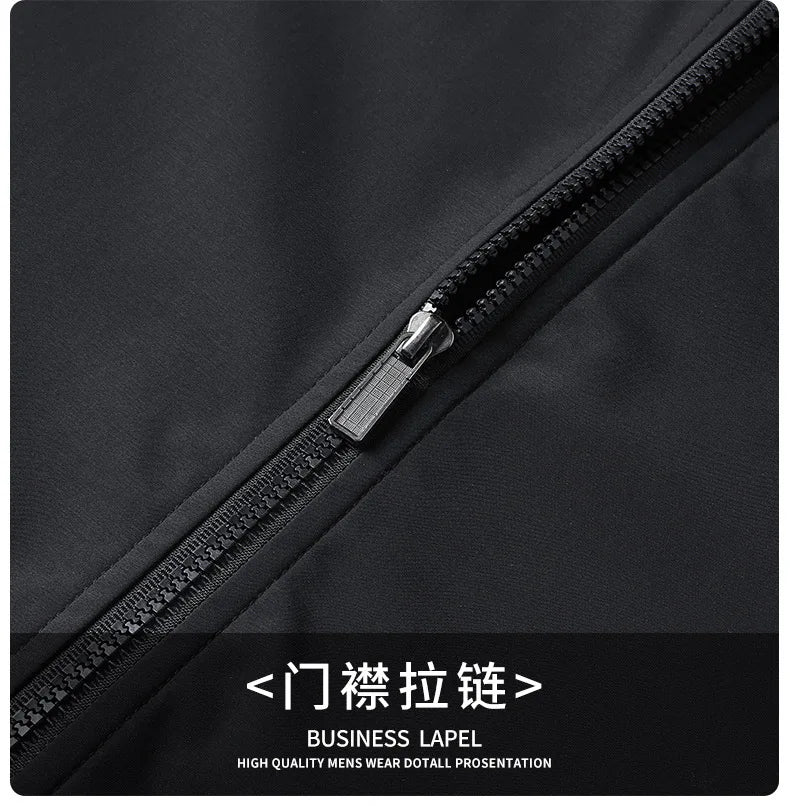 Winter Men's Fleece Warm Jackets Bomber Fashion Parkas Outerwear Coats Men Casual Windbreaker Jacket Classic Solid Thermal Coat