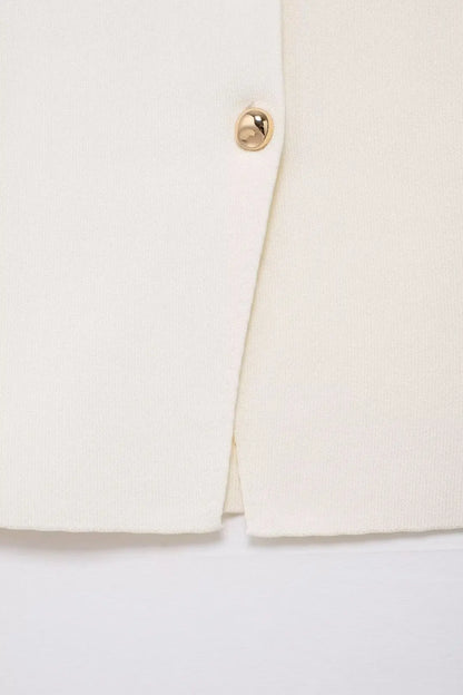 Modern Women's Set - Blouse + Long Skirt with High Waist Zipper