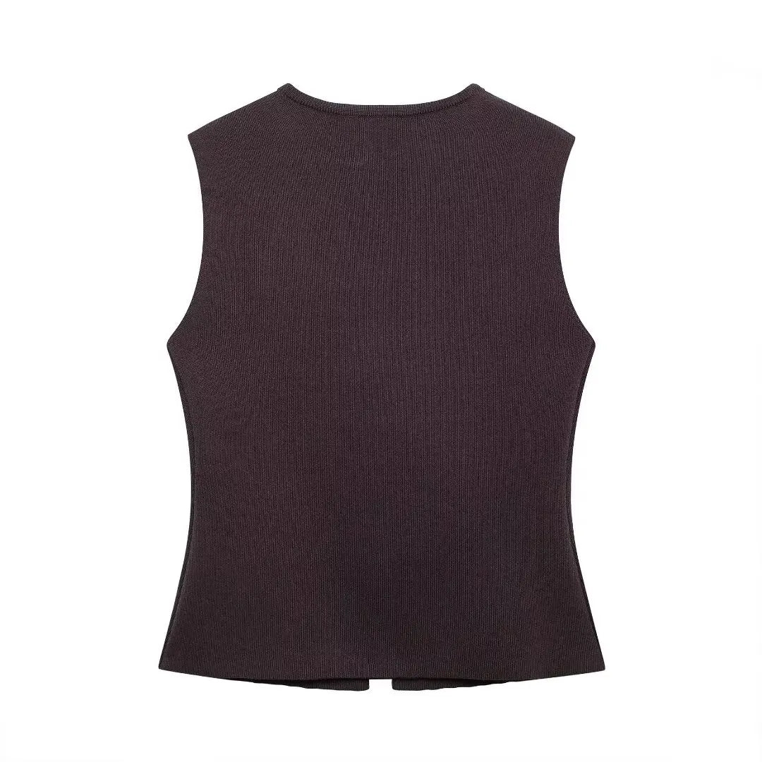 Modern Women's Set - Blouse + Long Skirt with High Waist Zipper