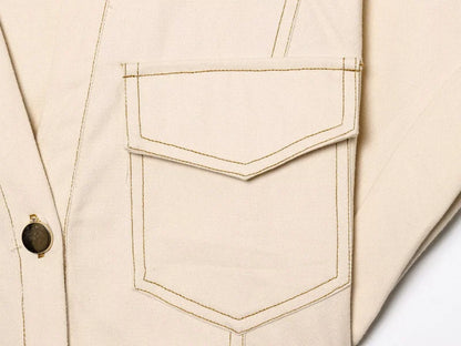 ETJ 2025 traf Spring New 1975 series denim MIDI dress with lapel side zipper fashion wrinkle waist slim elegant dress