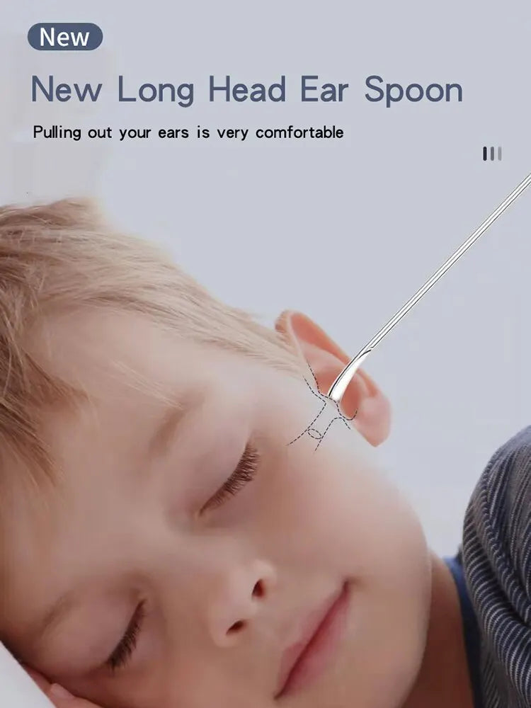 Ear Cleaning Kit 12 Pieces - Stainless Steel and Spiral Wax Remover