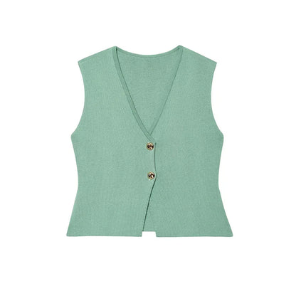 Modern Women's Set - Blouse + Long Skirt with High Waist Zipper