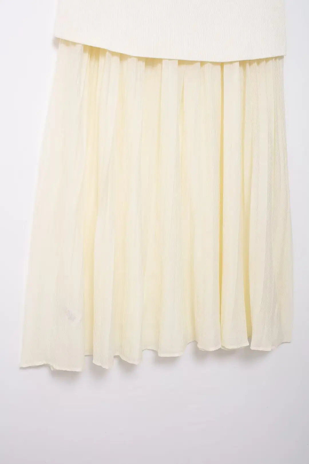 Modern Women's Set - Blouse + Long Skirt with High Waist Zipper