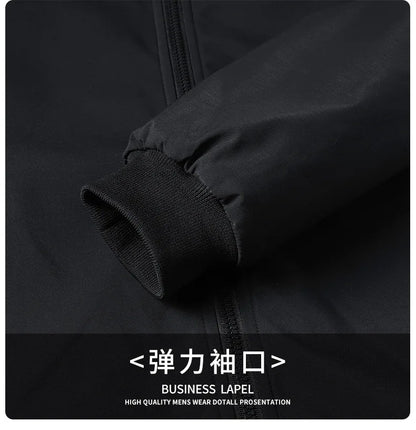 Winter Men's Fleece Warm Jackets Bomber Fashion Parkas Outerwear Coats Men Casual Windbreaker Jacket Classic Solid Thermal Coat