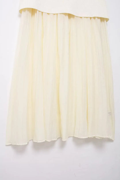 Modern Women's Set - Blouse + Long Skirt with High Waist Zipper