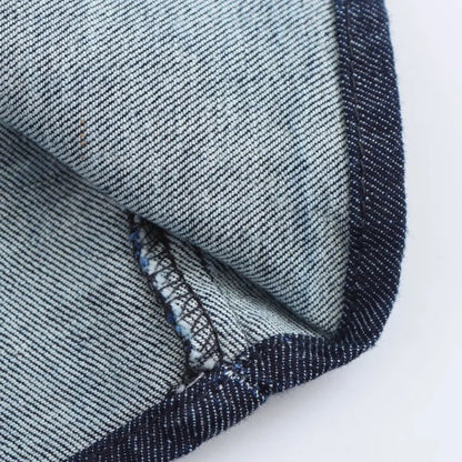 ETJ 2025 traf Spring New 1975 series denim MIDI dress with lapel side zipper fashion wrinkle waist slim elegant dress