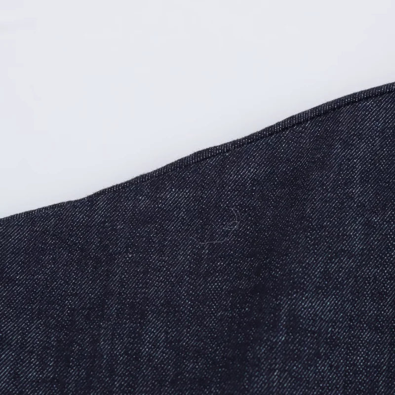 ETJ 2025 traf Spring New 1975 series denim MIDI dress with lapel side zipper fashion wrinkle waist slim elegant dress